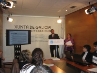 Quinta presentou o plan en Santiago