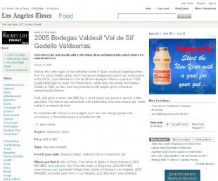 A informaci&oacute;n, na web do diario californiano