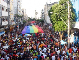 Imaxes da 'Parada Gay', organizada polo GGB