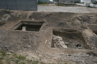 Unha pequena parte dos 60 m2 que quedaron sen esbandallar, no faro de San Cibrao