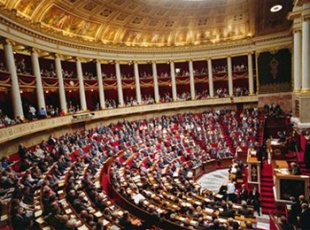 A Asemblea francesa est&aacute; composta por 577 escanos