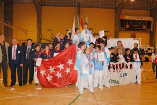 A selección galega infantil, que se proclamou esta fin de semana campioa estatal de Técnica e Exhibición