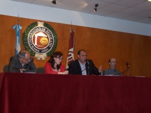 Fernández Naval, María do Cebreiro, Anxo Angueira e Carlos Arias. Foto: Débora Campos