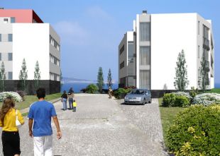 Dese&ntilde;o no que se pode apreciar como quedar&iacute;a, ao estar terminado, o residencial 'Faro de San Cipri&aacute;n'