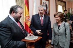 Orozco, co presidente do Goberno e a ministra española de Agricultura