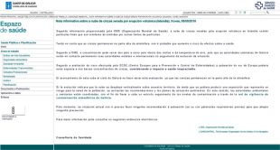 Nota informativa da Xunta, metade en galego, metade en castelán, que pode se consultada ao pé da páxina (clique para ampliar)