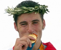 David Cal, coa s&uacute;a medalla de ouro en Atenas 2004