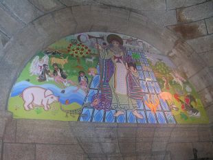 Fresco da Capela de San Ant&oacute;n pintado por Xos&eacute; Sesto (clic para ampliar)