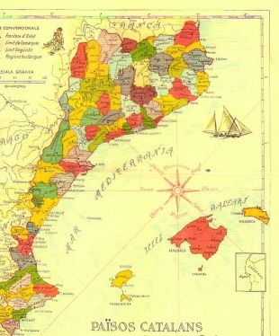 Mapa dos Países Cataláns