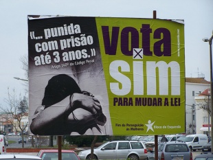 Imaxe da campaña pola despenalización do aborto, en Portugal / Flickr: J-Cornelius