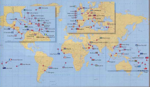 Mapa de para&iacute;sos fiscais / imaxe: Attac (pique para ampliar)