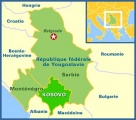 As fronteiras de Cosova, dentro do estado serbio