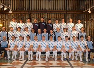 UNha imaxe oficial, da selecci&oacute;n galega de f&uacute;tbol (masculina, que agora hai que diferenciar)