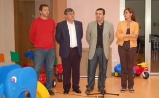 Bar&aacute; e Ad&aacute;n co alcalde e o concelleiro de Cultura de Boiro
