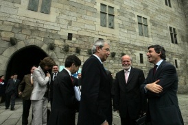 Touri&ntilde;o foi recibido polo alcalde de Guimar&atilde;es e o  presidente da Comisi&oacute;n de Desenvolvemento do Norte de Portugal