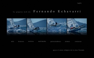 Captura da nova p&aacute;xina web de Fernando Ech&aacute;varri