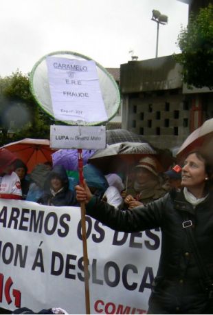 Concentraci&oacute;n dos traballadores, esta cuarta feira ante o Parlamento / Imaxe: CIG