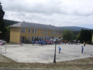 A pista de xogo, en Celeiro de Mari&ntilde;aos