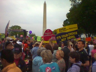 Unha manifestaci&oacute;n pro-elecci&oacute;n en Washington. / Foto: Wikimedia Commons
