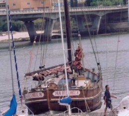 Todos os barcos que se xuntan en Ferrol están feitos de madeira, como sempre se fixo. Na imaxe, o Nordwest