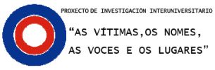 Detalle da capa do primeiro informe do proxecto 'As v&iacute;timas, os nomes, as voces e os lugares'