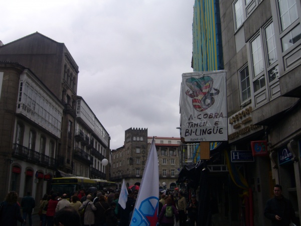 A manifestaci&oacute;n, de cami&ntilde;o