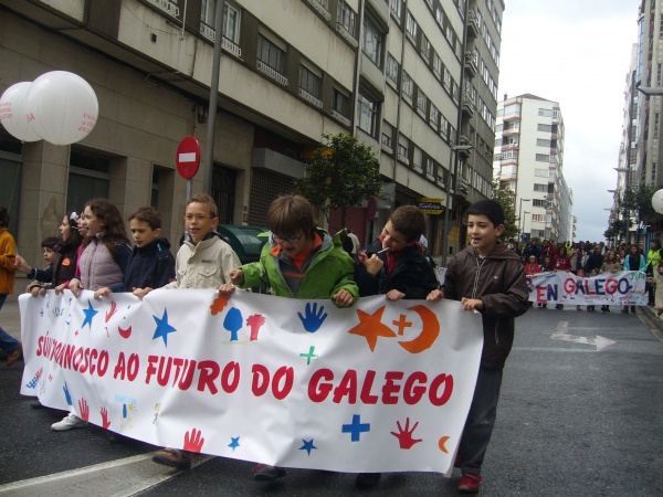A manifestaci&oacute;n, de cami&ntilde;o