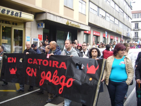 A manifestaci&oacute;n, de cami&ntilde;o