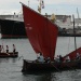 Barcos galego (en primeiro plano) e croata detr&aacute;s