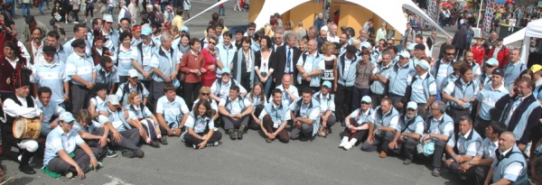 Foto de grupo da delegación