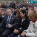 Na primeira fila, Xos&eacute; Antonio S&aacute;nchez Bugallo (alcalde de Santiago), Pilar Rojo (Presidenta do Parlamento) e Esperanza Aguirre (Presidenta da Comunidade de Madrid)
