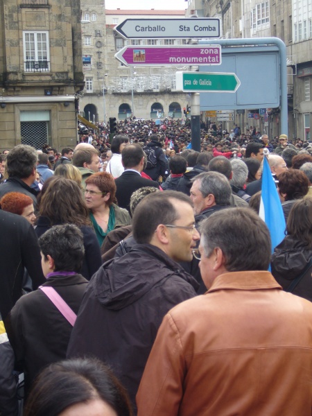 Manifestación polo dereito a vivirmos en galego