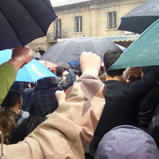 A manifestación do 17 de maio conseguiu vencer a chuvia
