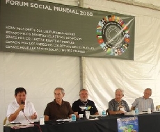 Nogueira participou nos encontros polos dereitos colectivos dos pobos e nacións sen estado celebrados no marco do Foro Social Mundial