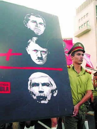 Imaxe dunha antiga protesta en La Habana