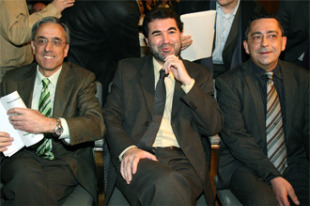 Os anteriores responsábeis de Medio Rural (na foto Suárez Canal e Edelmiro López xunto a Anxo Quintana) impulsaron a frustrada operación