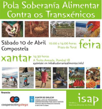 O domingo celebrarase en Santiago a “Feira e Xantar Agroecolóxico pola Soberanía Alimentar e Contra os Transxénicos”