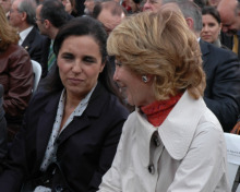 Esperanza Aguirre asistiu ao acto do Obradoiro en primeira fila