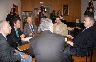 Núñez Feijoo reunido coa Comisión Executiva do CCG