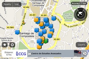 Detalle da aplicación, en formato mapa