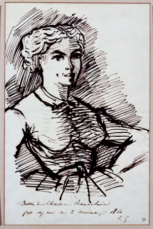 Baudelaire. "Busto de moza" (1860)