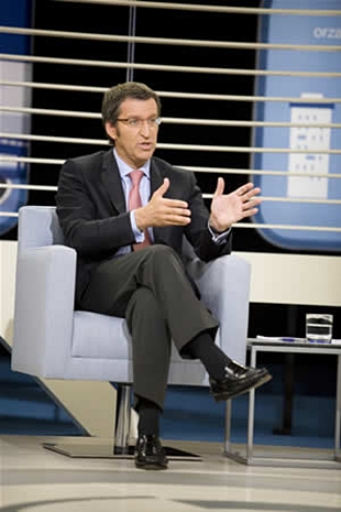Alberto Núñez Feijoo, nunha entrevista na TVG