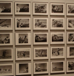 Capa e Taro. Panel de 40 fotos sobre a "Morte dun miliciano" (detalle). 1936
