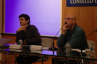 Albert Branchadell Gallo e Antón Baamonde, noutro momento do Seminario