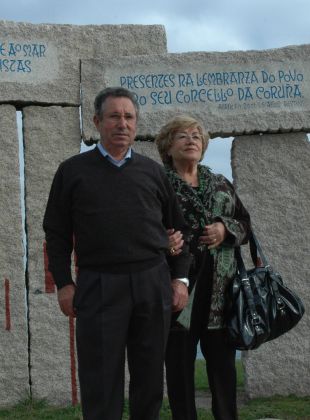Serxio e Pepiña Andrade, este venres no Campo da Rata (A Coruña) / Foto: I.G.C.