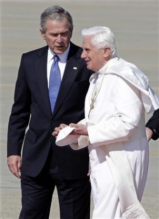 Bush e Ratzinger, esta cuarta feira