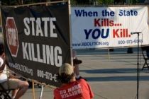 Manifestación contra a pena de morte