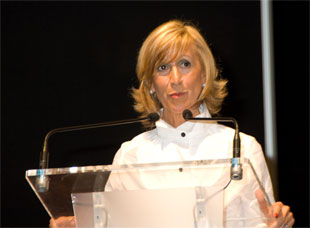 Rosa Diez durante a presentación da UPyD en Madrid