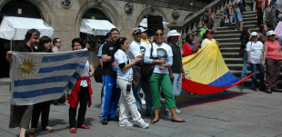 Imaxe dunha manifestación do FGI en Compostela