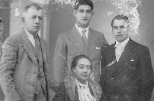 Ramón Barreiro, asasinado en 1936 (á dereita da imaxe)